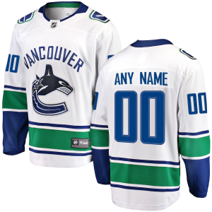 Vancouver Canucks Trikot Fanatics Branded Weiß Breakaway Benutzerdefinierte